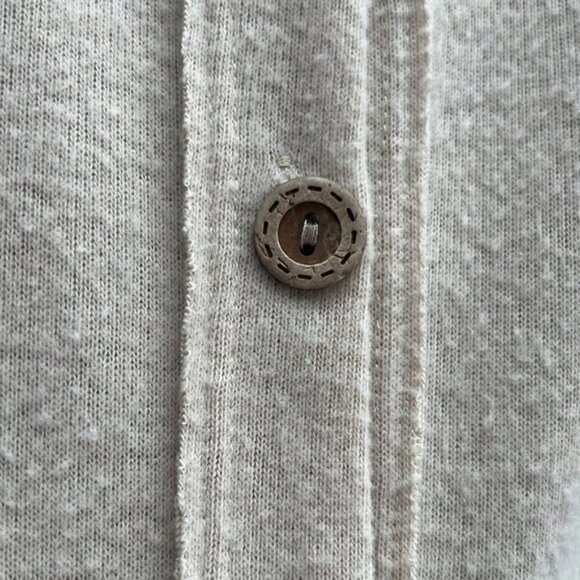 Lovely Melody Button Down Mixed Materials Long Shirt Sz L - Picture 10 of 11